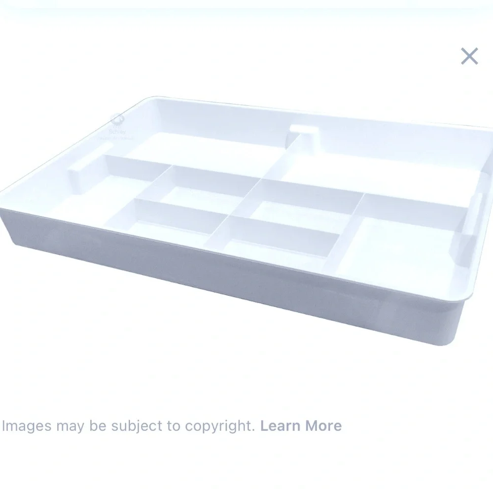 IKEA Kuggis Drawer Organizer Tray White for Jewelry Makeup Office School Desk
